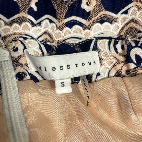 ENDLESS ROSE Women's Strapless Lace Floral Midi  Dress Size S - Picture 10 of 11